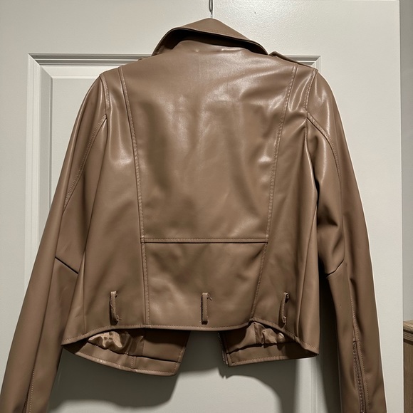 Superdown Brown Leather jacket - Picture 4 of 4
